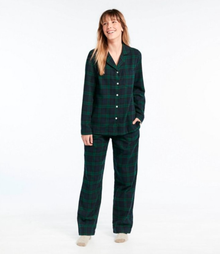 Women's Scotch Plaid Flannel Pajamas
