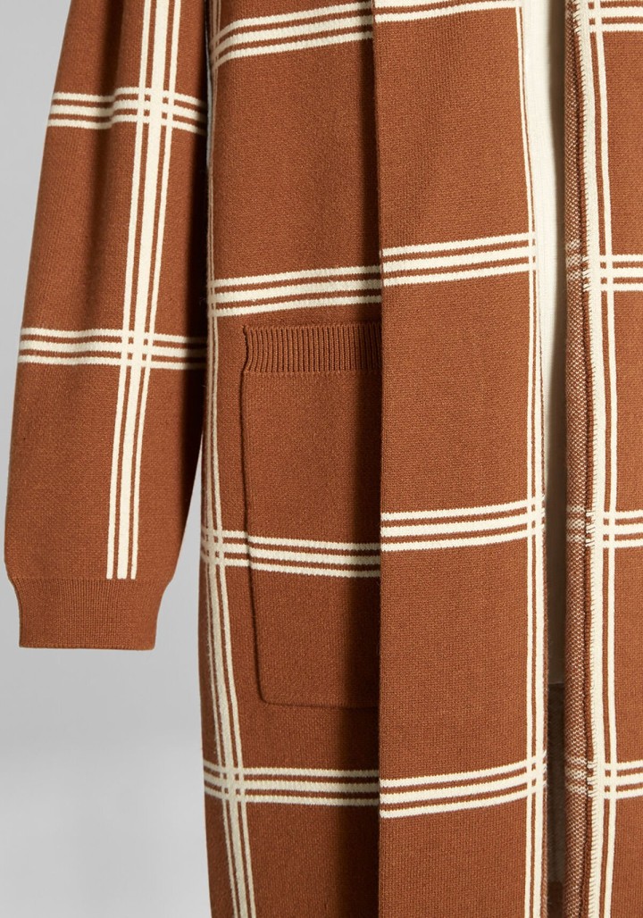 Mid-Century Modern Love Sweater Coat