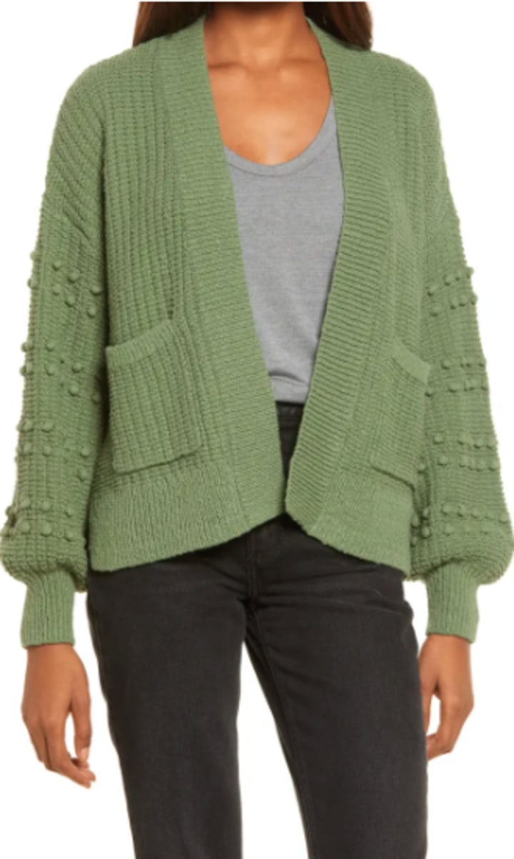Madewell Bobble Cardigan Sweater