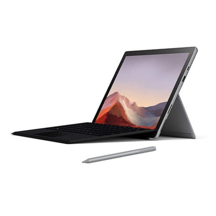 Microsoft Surface Pro 7 12.3&quot; Intel Core i5 8GB RAM 128GB SSD Platinum + Surface Pro Signature Type Cover Black + Surface Pen Platinum