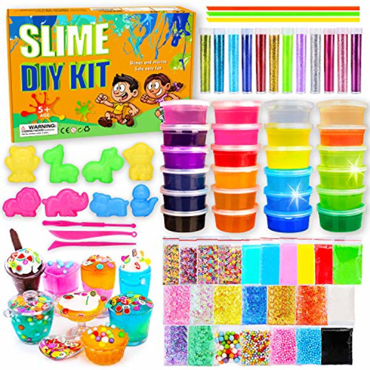 DIY Slime Kit-Ultimate Glow in The Dark Glitter Slime Making Kit