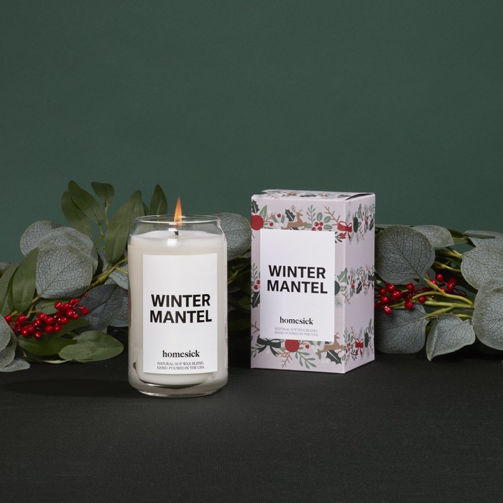 Winter Mantel Candle