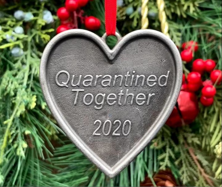 Quarantined Together Christmas Ornament