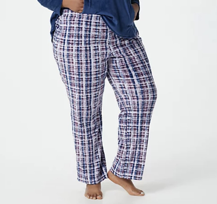 Cuddl Duds Ultra Plush Velvet Fleece Pullover Pajama Set
