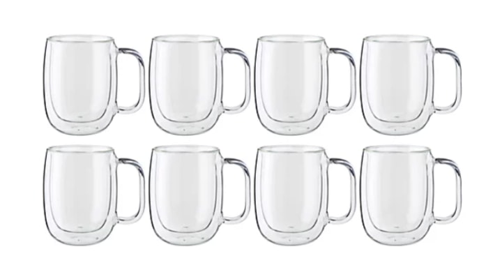 ZWILLING Sorrento Plus 12-oz Coffee Glass Mug Set of 8