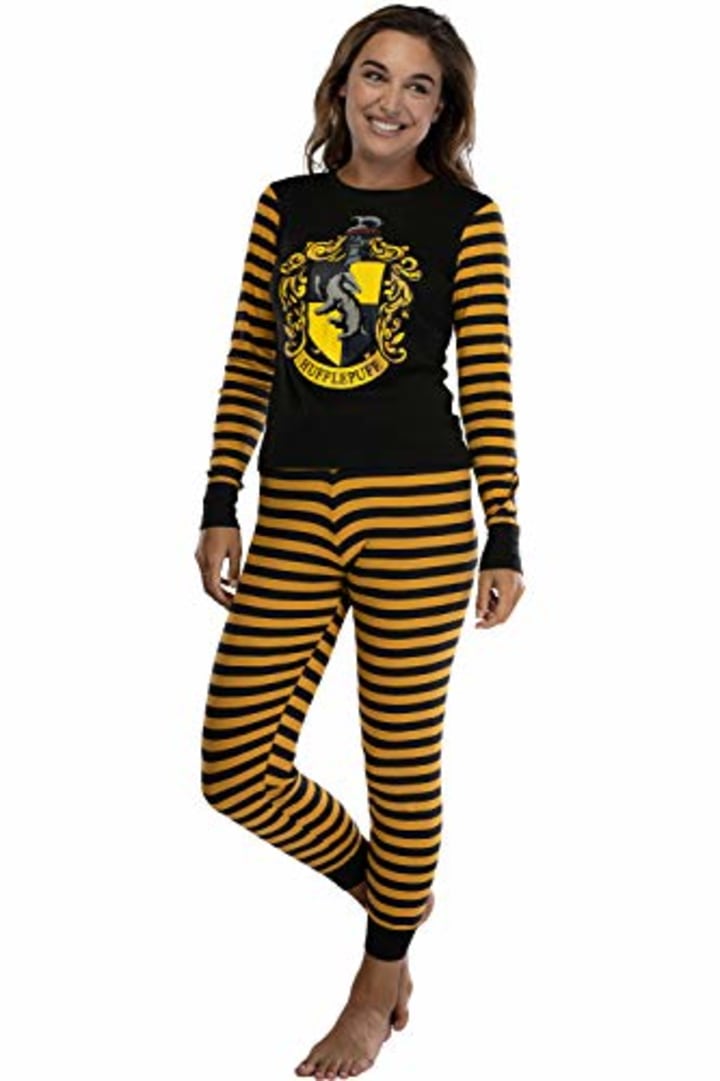 Harry Potter Slytherin House Crest Tight Fit Adult Cotton Women&#039;s Pajama MD