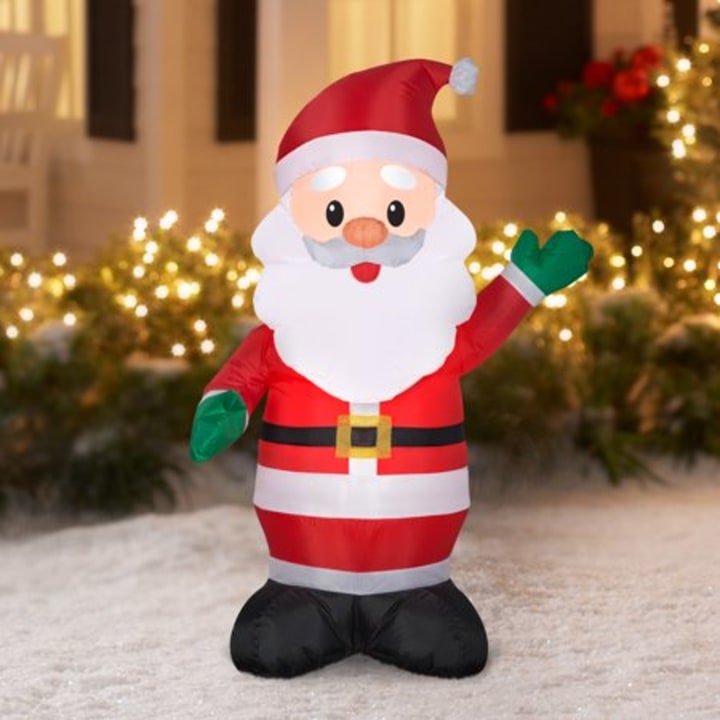 Holiday Time 4` Santa Inflatable by Gemmy Industries
