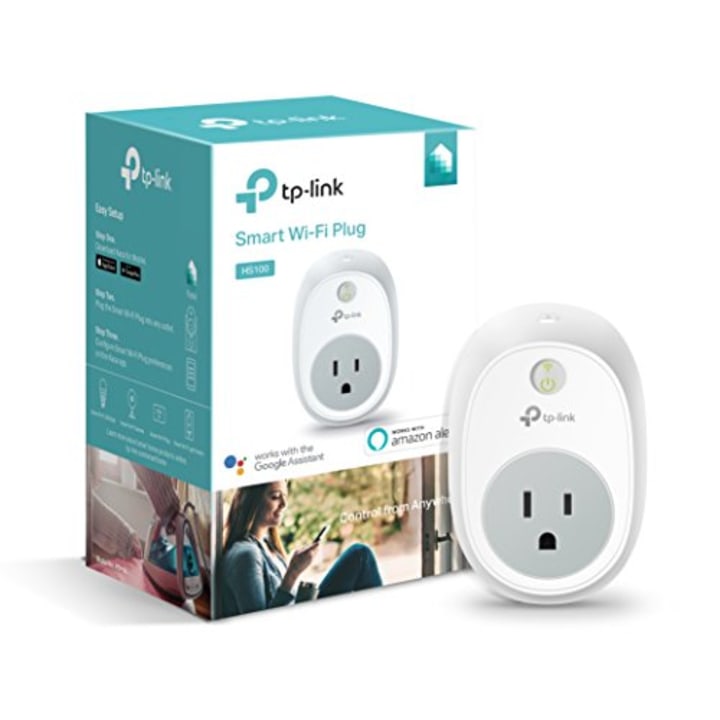 Kasa Smart (HS100) Plug by TP-Link, Smart Home WiFi Outlet Works with Alexa, Echo, Google Home &amp; IFTTT, No Hub Required, Remote Control, 15 Amp, UL Certified, 1-Pack