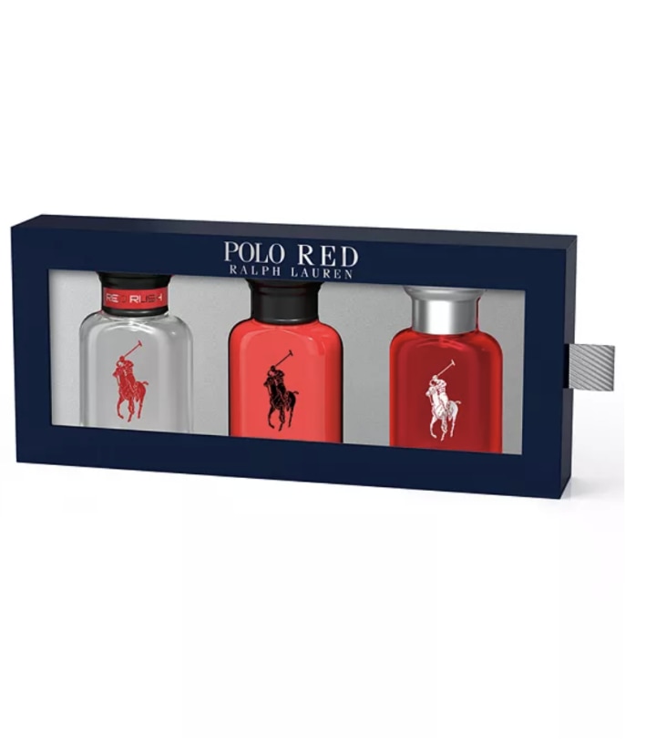 Men's 3-Pc. Polo Red Gift Set