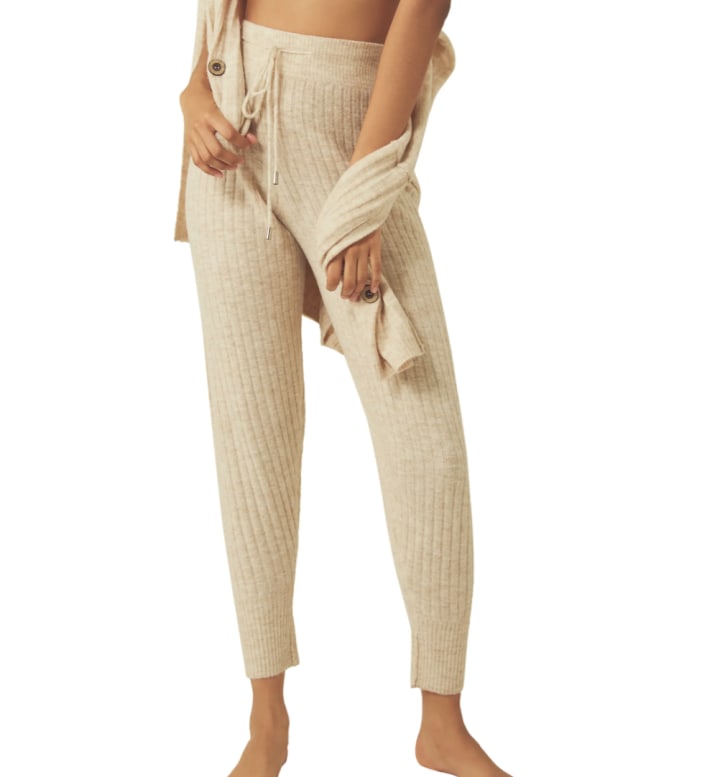 Free People Around The Clock Ribbed Jogger Pant