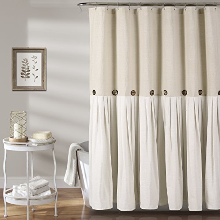 22 Best Shower Curtains To Upgrade Your, Classic Check Shower Curtain Gray Color