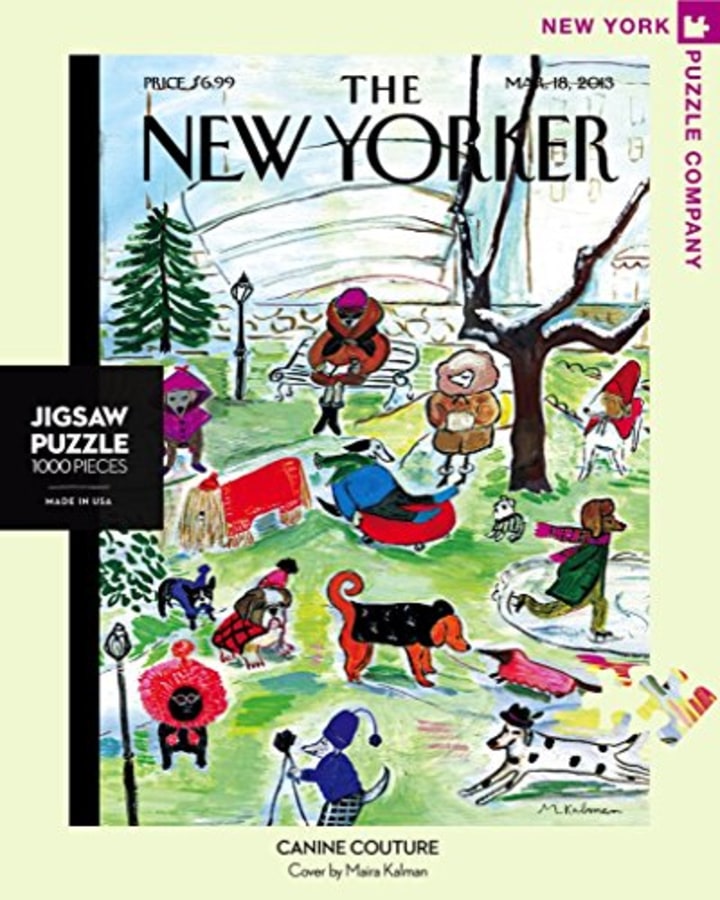 New York Puzzle Company - New Yorker Canine Couture - 1000 Piece Jigsaw Puzzle