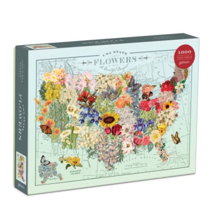 Wendy Gold USA State Flowers 1000 Piece Jigsaw Puzzle