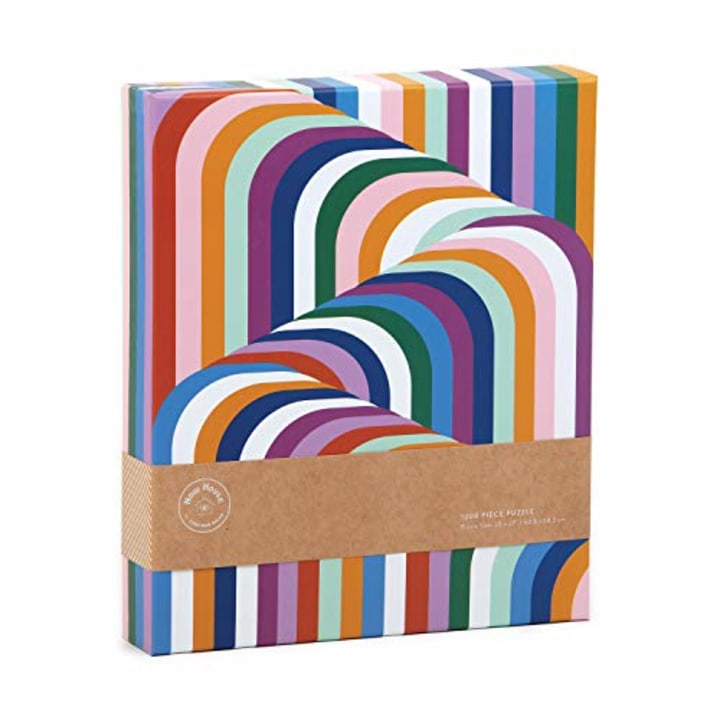 Galison Now House by Jonathan Adler Vertigo 1000 Piece Jigsaw Puzzle, Contemporary Abstract Art Puzzle with a Multitude of Colors in Unique Patterns