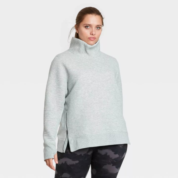 All in Motion™ Women's Quilted Pullover with Funnel Neck Collar