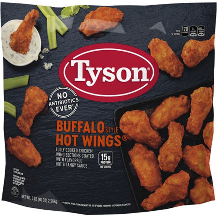 Tyson Buffalo Style Hot Wings (5 lbs.)