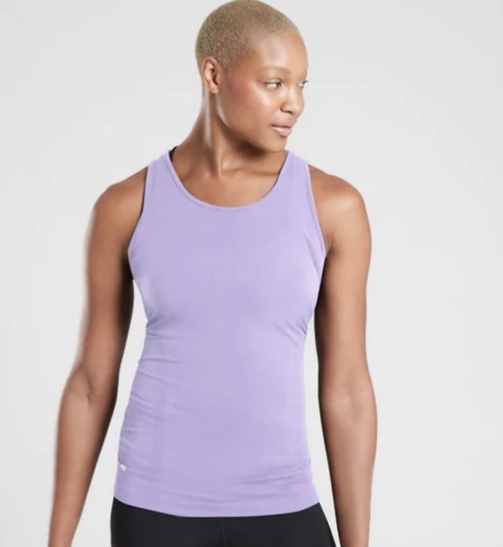 Athleta Speedlight Tank, Best yoga outfits and accessories, according to a personal trainer
