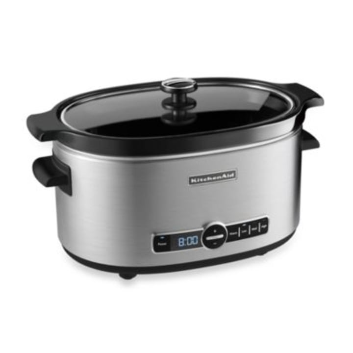 KitchenAid 6-Quart Slow Cooker with Glass Lid. Best Slow Cookers 2021.