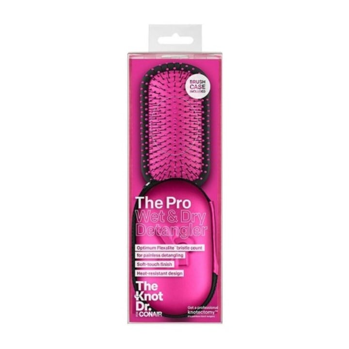 The Knot Dr. for Conair Pro Detangling Hair Brush with Case