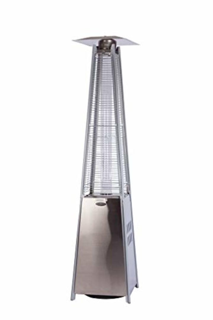 Fire Sense Stainless Steel Pyramid Flame Heater with Wheels