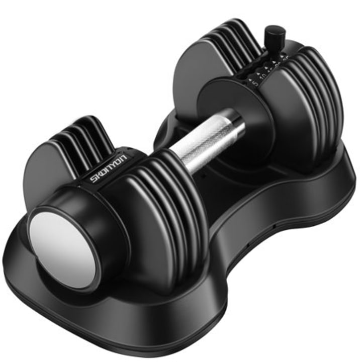ATIVAFIT Adjustable Dumbbell Set 27.5lbs Weights Train for Home Gym Body Workout 