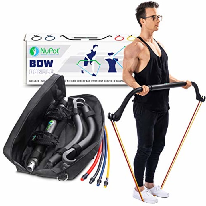 UPGRADED Home Gym Suspension Resistance Strength Training Kit Fitness Trainer 