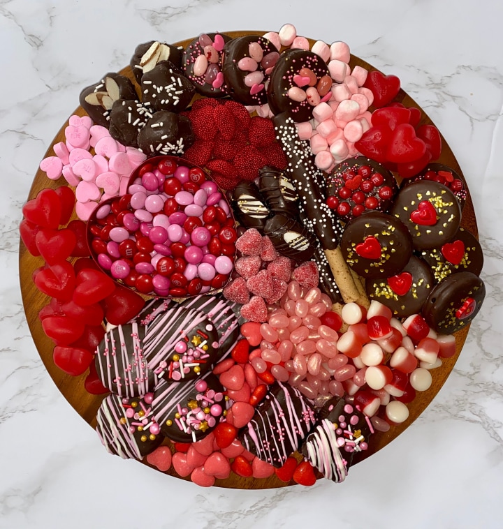 ChocOnTheWildside Valentine&#039;s Day Dessert Charcuterie Board