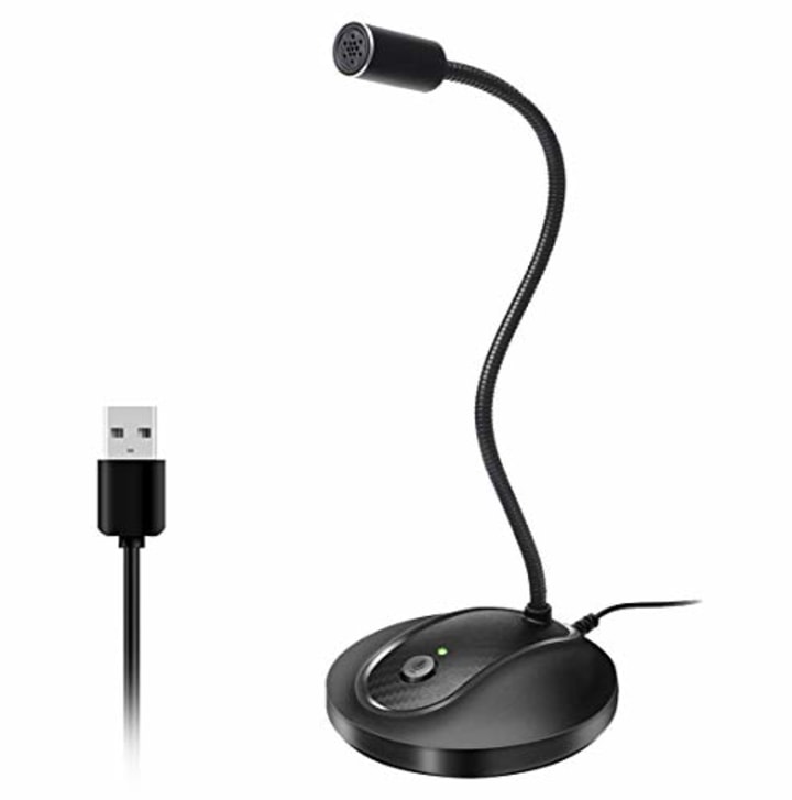 USB Desktop Microphone with Mute Button. Best laptop stands and ergonomic desktop accessories.