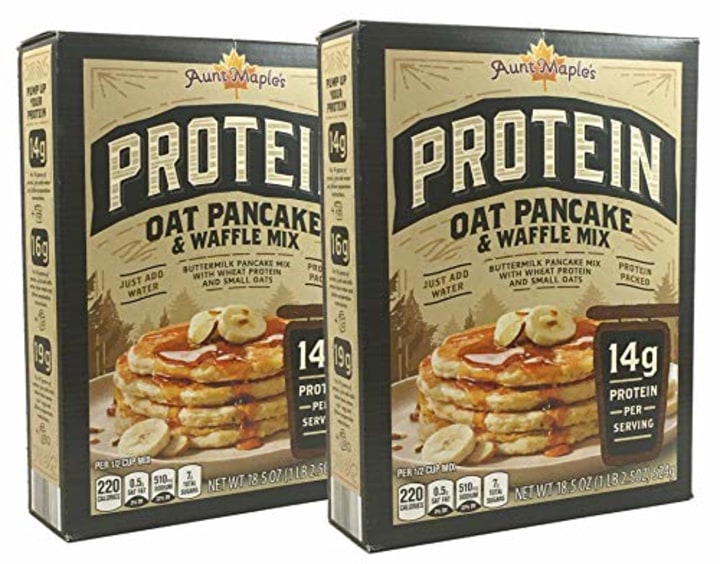 Aunt MapleProtein Pancake Mix. 2021 Product of the Year.