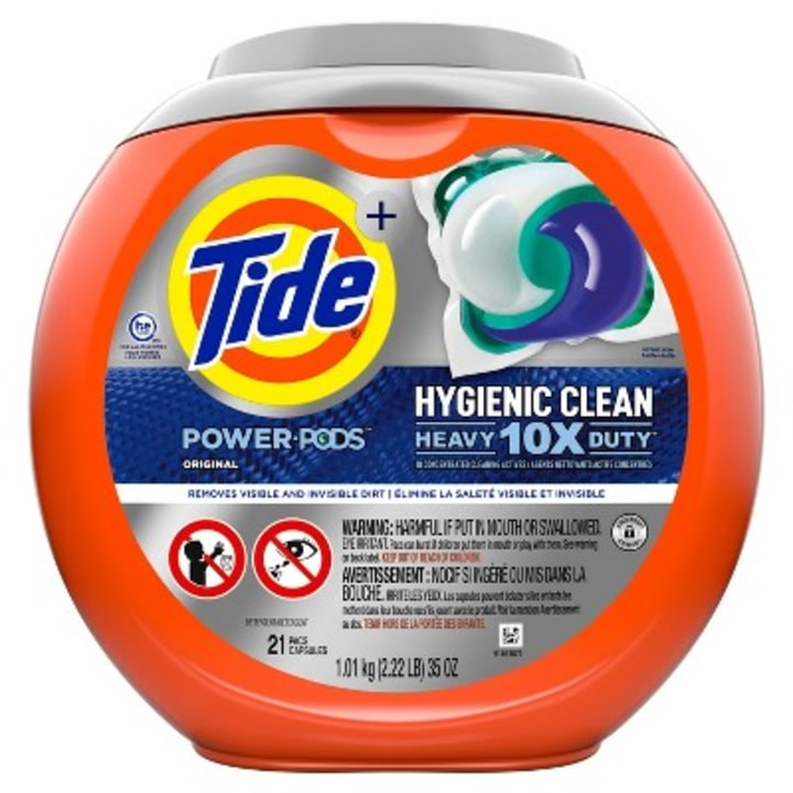 Tide Hygienic Clean Heavy 10x Duty Power PODS. 2021 Product of the Year.