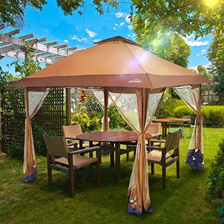 Suntime Fully Enclosed Canopy Pop-Up Gazebo. 5 best canopy tents for outdoor gatherings in 2021