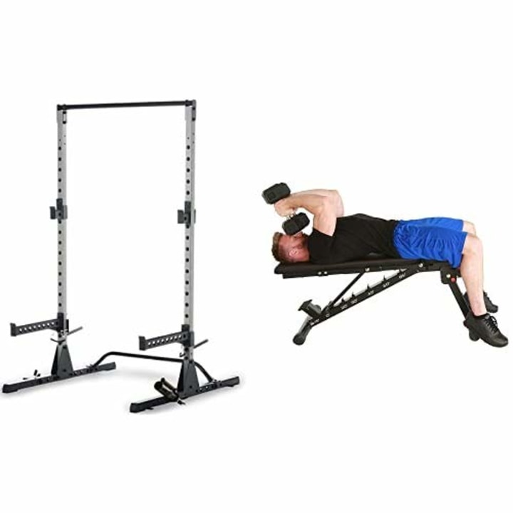 Fitness Reality Power Rack Squat Stand Combo. The best affordable home gyms and home gym systems in 2021.