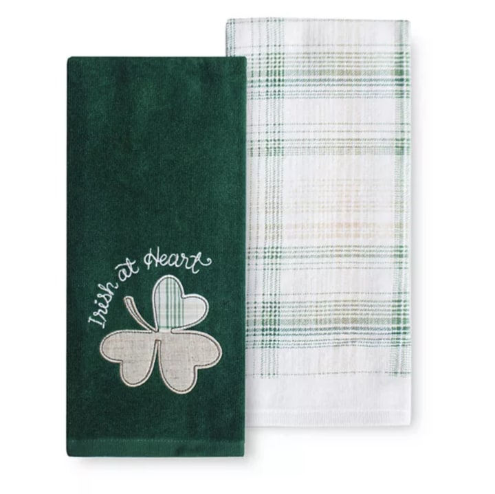 Celebrate St. Patrick's Day Together Clover Patch Kitchen Towel 2-Pack
