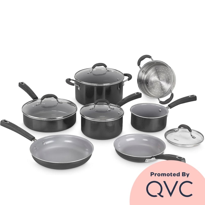 Cuisinart Advantage Ceramica XT 11-Piece Nonstick Cookware Set sold on QVC
