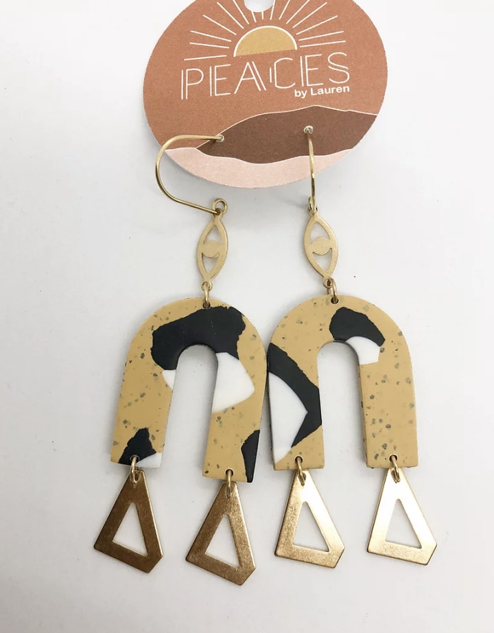 Peaces by Lauren Obsidian Road Earrings