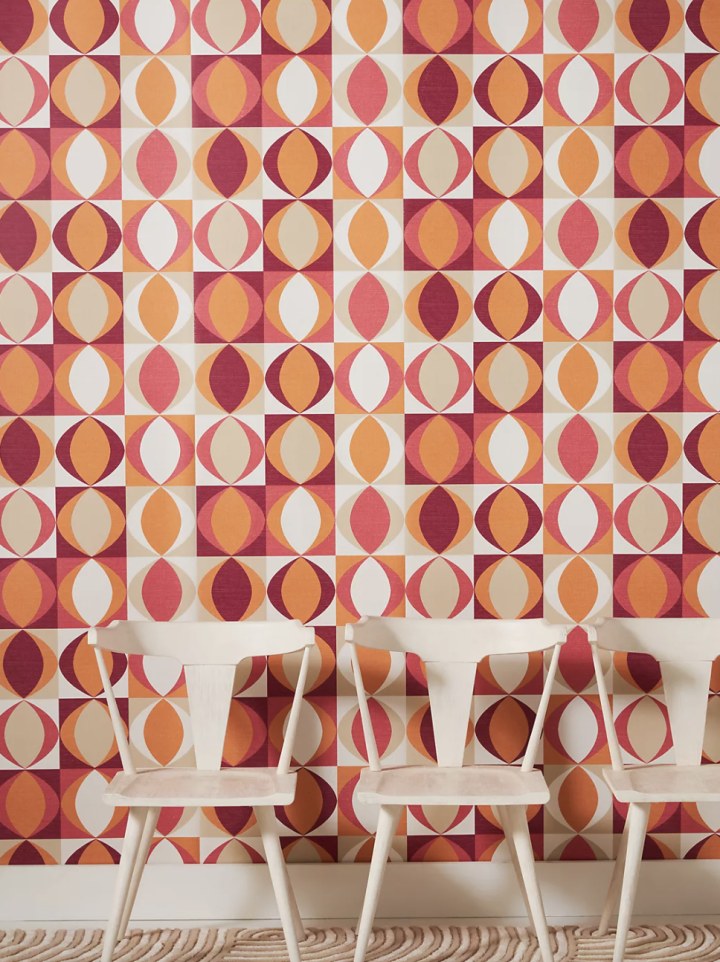 Atticus Geometric Linen Wallpaper