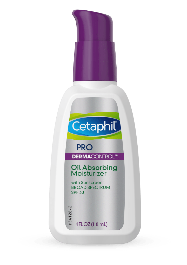 The best skin care routine, no matter your skin type 3 cetaphil pro dermacontrol oil absorbing moisturizer pump front