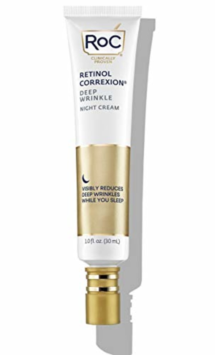 RoC Retinol Correxion Deep Wrinkle Anti-Aging Retinol Night Cream. Best Anti-Aging Moisturizer 2021.