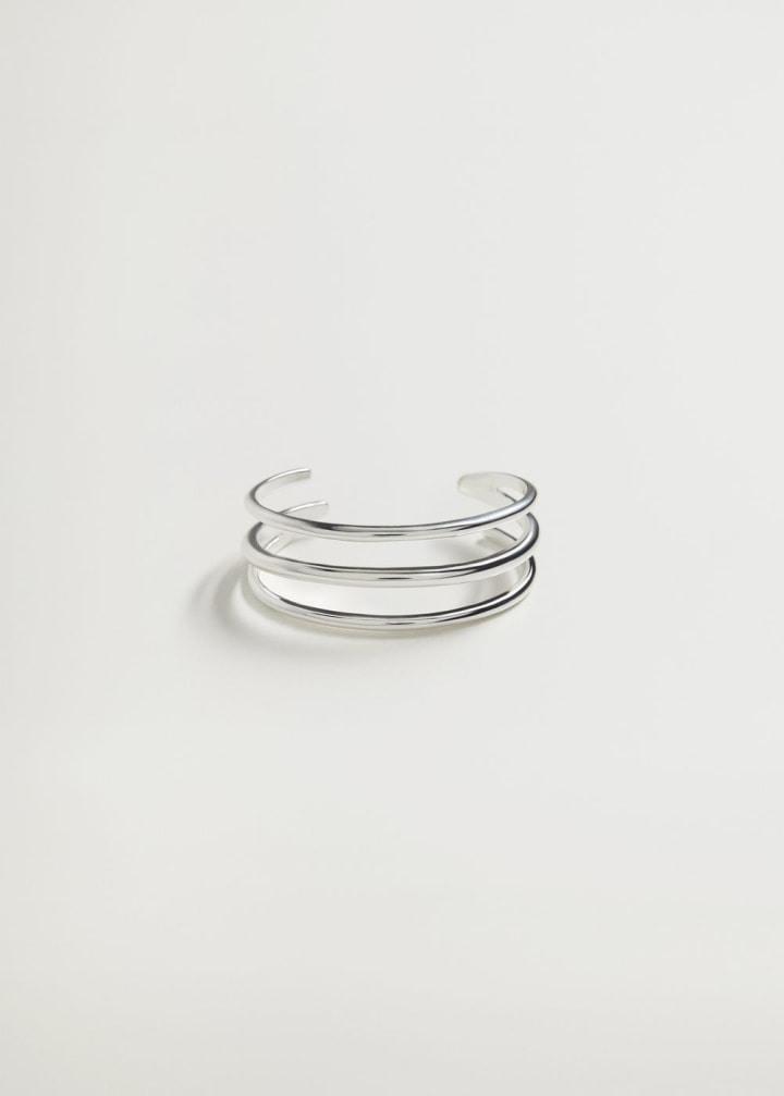 Silver Plated Multiple Cuff