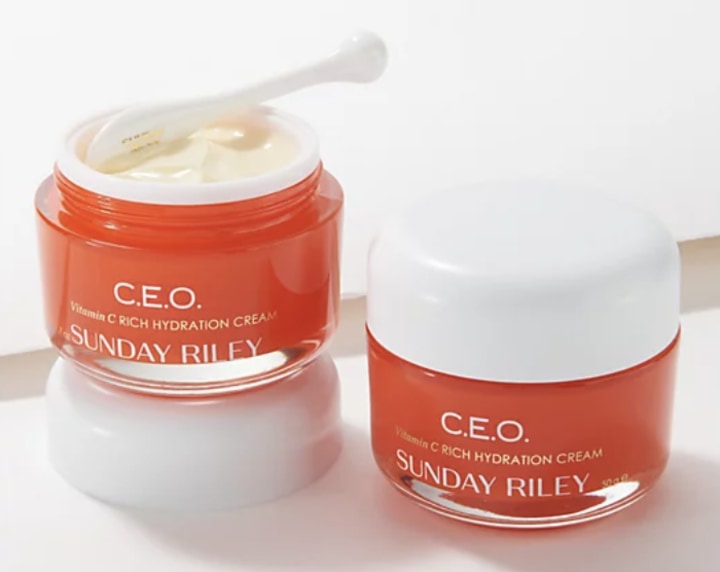Sunday Riley CEO Vitamin C Rich Hydration Brightening Cream Duo