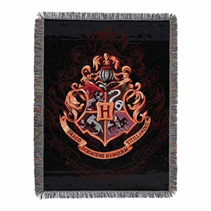 Harry Potter Woven Tapestry Throw Blanket, 48 x 60 Inches, Hogwarts D?cor