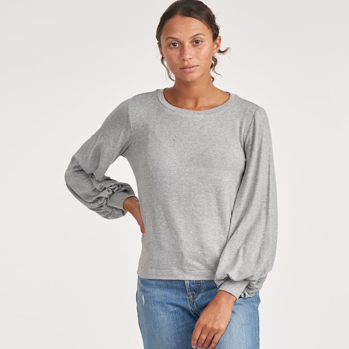 Tunic Tops to Wear with Leggings for Women Casual Crewneck Long