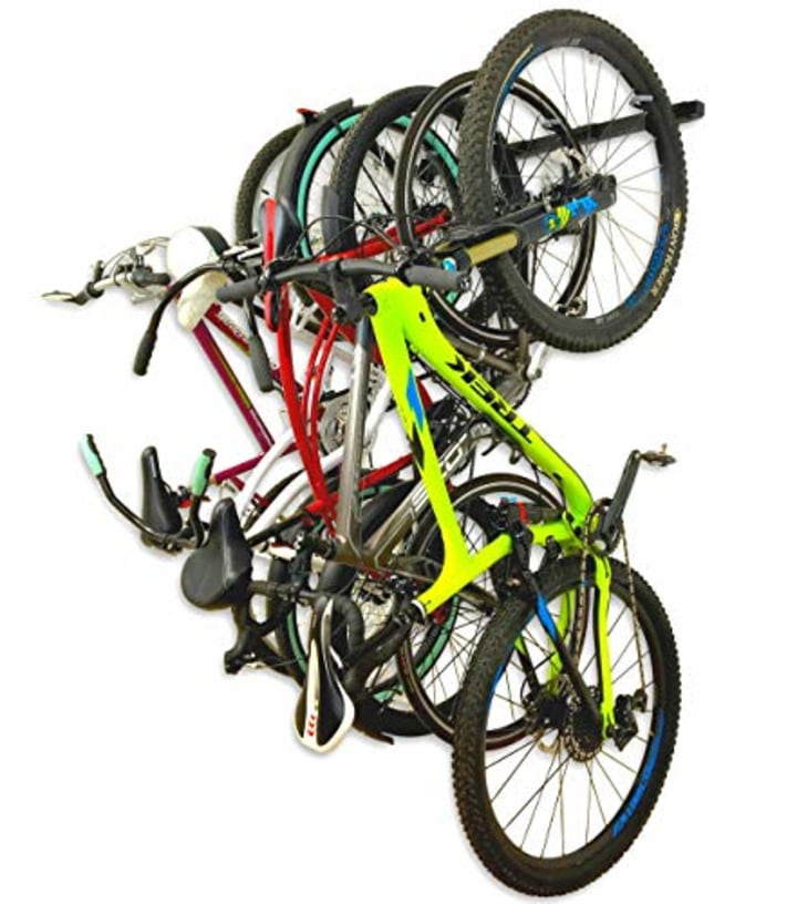 StoreYourBoard 5 Bike Wall Storage Rack + Shelf