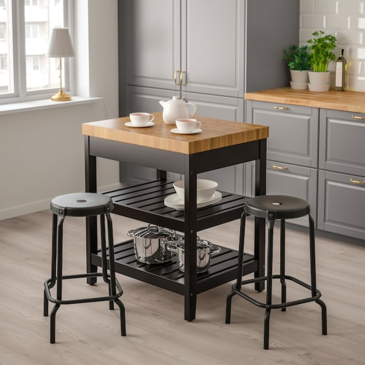 Small movable kitchen island with seating sale