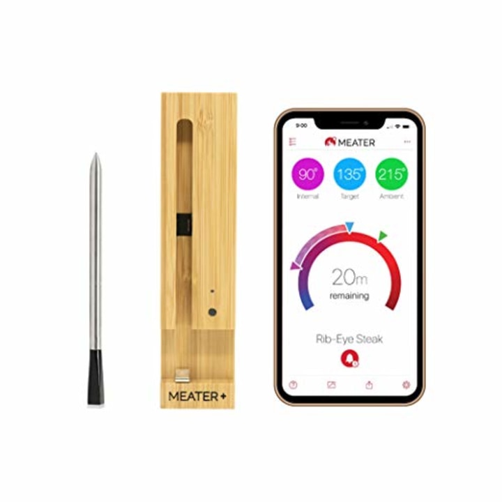 MEATER Plus | 165ft Long Range Smart Wireless Meat Thermometer for The Oven Grill Kitchen BBQ Smoker Rotisserie with Bluetooth and WiFi Digital Connectivity