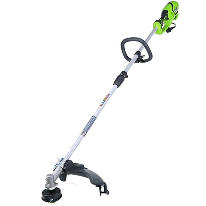 Greenworks 18-Inch 10 Amp Corded String Trimmer. Best string trimmers of 2021.