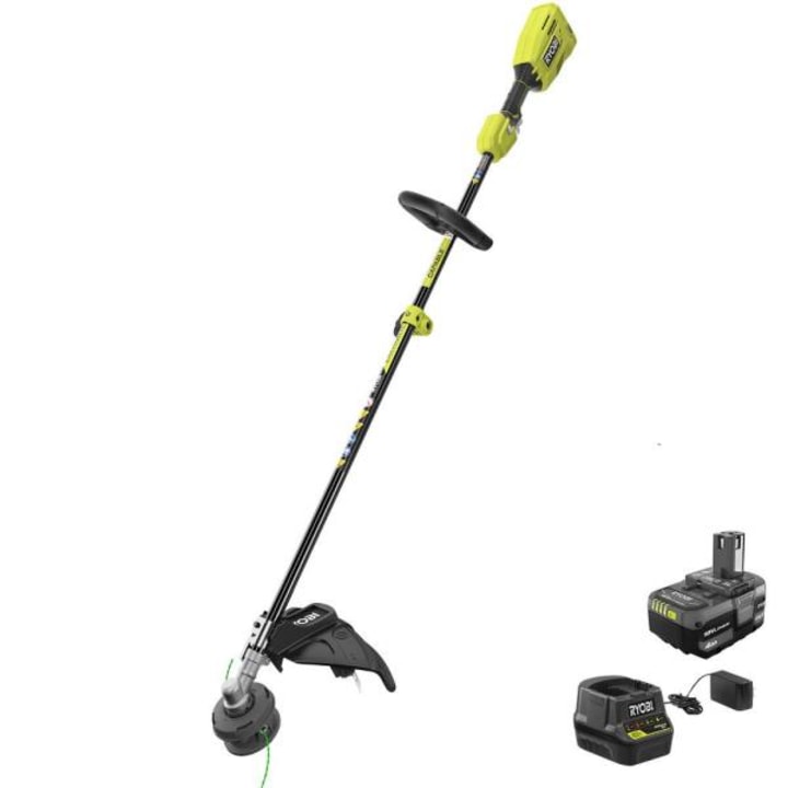 Ryobi ONE+ 18-Volt Lithium-Ion Cordless Attachment Capable Brushless String Trimmer. Best string trimmers of 2021.