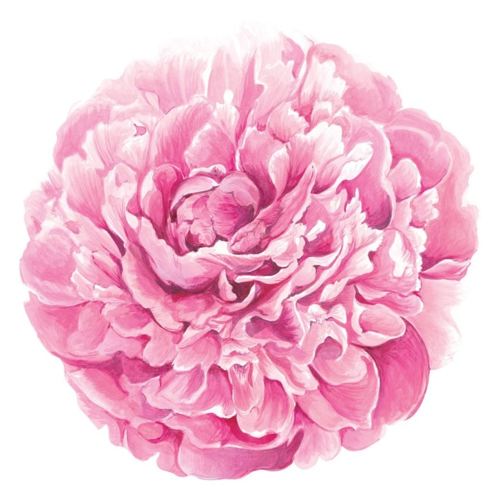 Emily McCarthy Die Cut Peony Placement