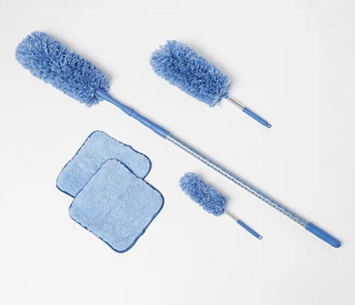 6-Piece Easy Reach Microfiber Duster Set by Campanelli