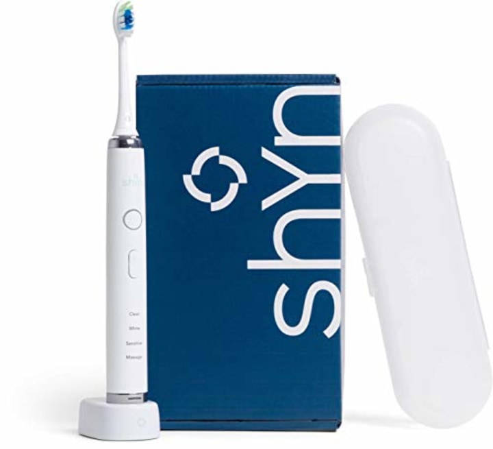 Shyn Sonic Rechargeable Electric Toothbrush - ADA Accepted - with Whitening Brush Head, Charger, and Travel Case